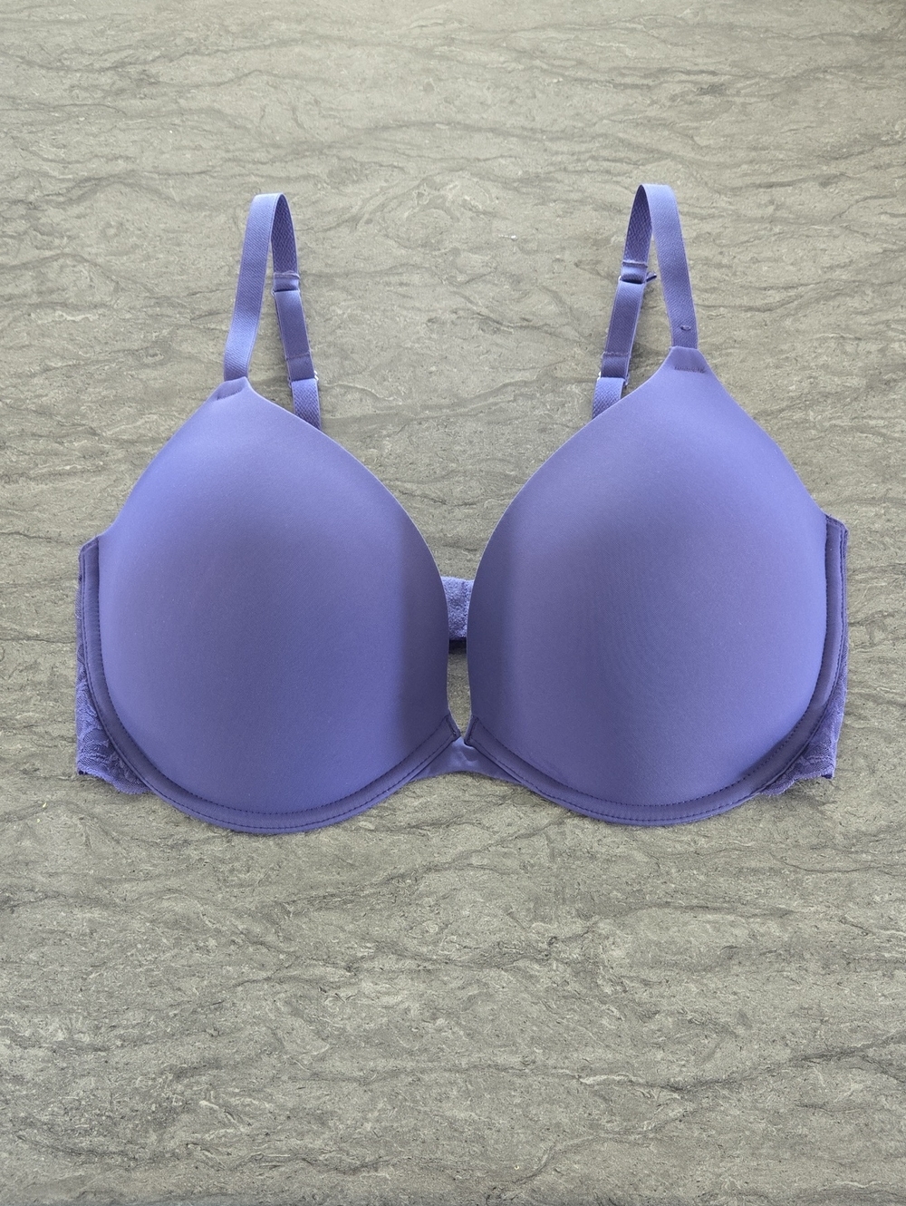 La SENZA Purple/Blue Pushup Plunge Bra